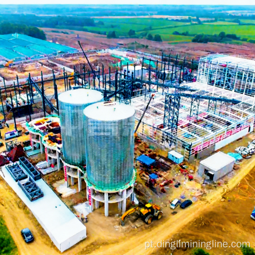 Linha de britagem modular ecológica de minério de cobre